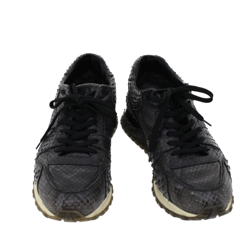 Louis Vuitton Exotic Leather Sneakers 6 Black